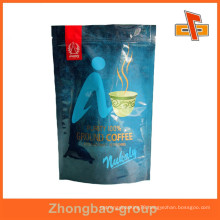 Customized coffee packaging zipper pouch aluminium coated plastic bags